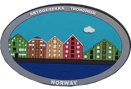 PVC Magnet - Trondheim brygga oval