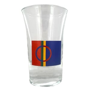 Snapsglass - Samisk Flagg