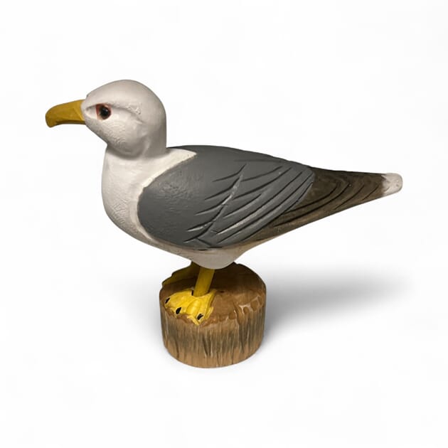 0306023180 Trefigur Måke på stubbe.JPG