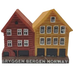 Polyresin - Bryggen 2 hus