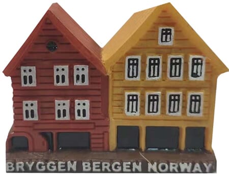 Polyresin - Bryggen 2 hus