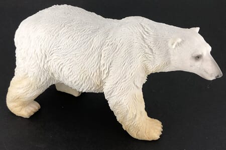 Polyresin - Isbjørn gående stor