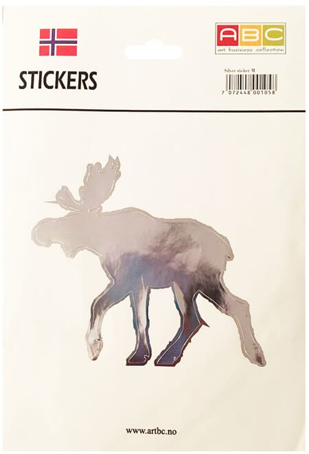 Stickers  - Elg sølv Large