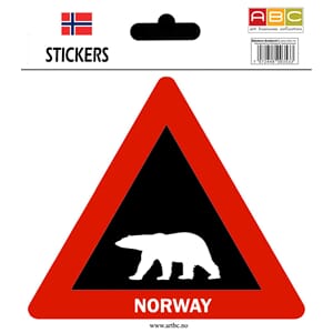 Stickers - Isbjørn Norge m