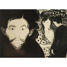 Magnet foto - Sjalusi, Munch - KODE