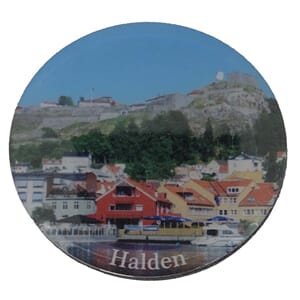 Magnet foto - Halden rund - spesialdesign for kunde