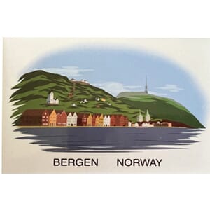 Magnet foto- Bergen perspektiv