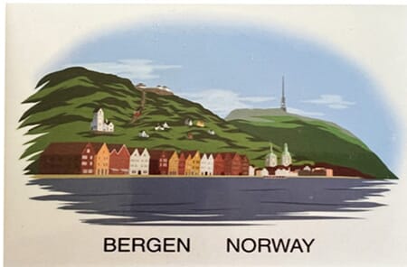 Magnet foto-Bergen perspektiv