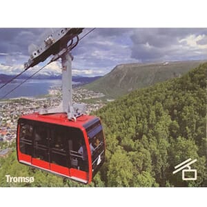 Magnet foto- Fjellheisen rød