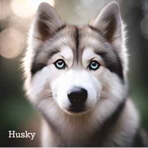 Magnet foto - Husky
