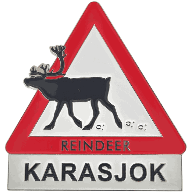 0103023746 Metallmagnet rein ut av skilt Karasjok.png