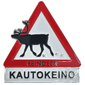 Magnet metall  - Rein ut av skilt Kautokeino