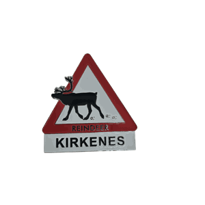 Magnet metall  - Rein ut av skilt Kirkenes