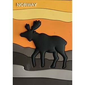 PVC magnet - Elg i solnedgang
