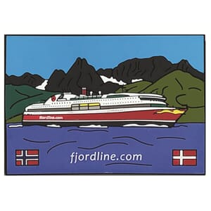 PVC magnet - Fjordline - spesialdesign for kunde