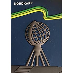 PVC magnet - Globe Nordkapp i Nordlys