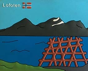 PVC magnet - Fiskehjell Lofoten