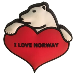 PVC magnet - Love Norway Isbjørn