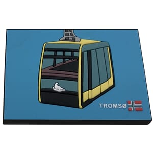 PVC magnet - Fjellheisen Tromsø gul