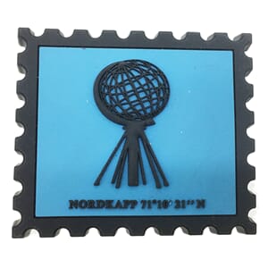 PVC magnet - Nordkapp frimerke turkis