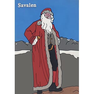 PVC magnet  - Savalen julenisse - spesialdesign for kunde