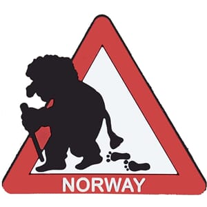 PVC magnet - Troll ut av skilt