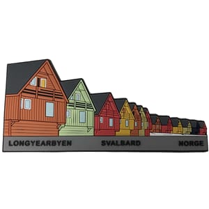 PVC magnet - Spisshus 7 hus Svalbard lang - spesialdes kunde