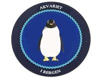 PVC magnet - Akvariet pingvin rund