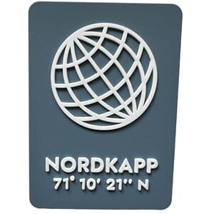 PVC magnet - globen blå