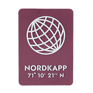PVC magnet - globen rosa