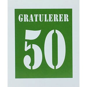 Kort - Gratulerer 50