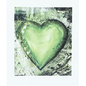 Kort - Hjerter grønn