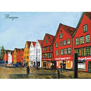 Prospektkort - Bryggen
