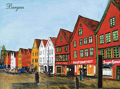Prospektkort - Bryggen