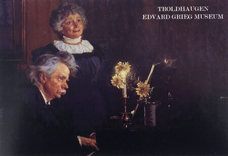 Prospektkort - Nina og Edvart Grieg - spesialdesign for kund