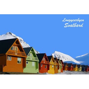 Prospektkort - Svalbard, nr 1, Spisshus