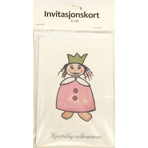 Invitasjon Prinsesse pk. a` 6 stk