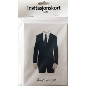 Invitasjon Dress pk. a`6 stk