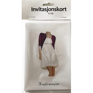 Invitasjon  Kjole pk a`6 stk