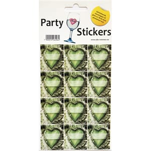 Stickers - Hjerter Grønn