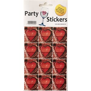 Stickers - Hjerter rød