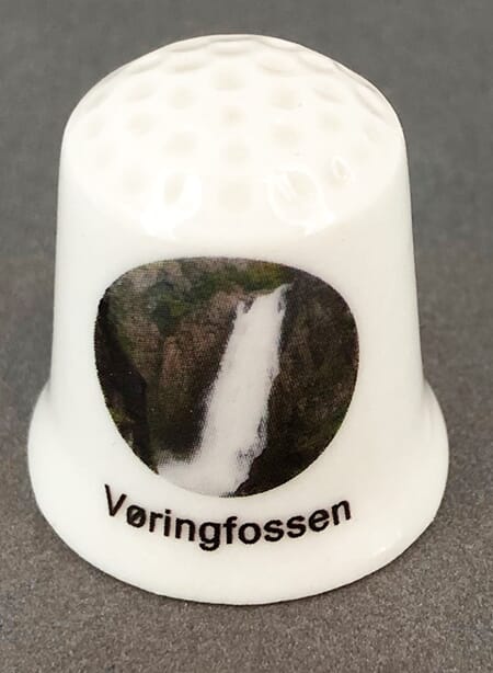 Fingerbøl - Vøringsfossen - spesialdesign for kunde