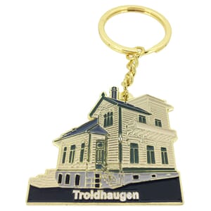 Nøkkelring metall - Troldhaugen - spesialdesign kunde