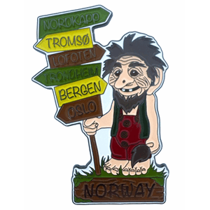 Magnet Metall - Troll ved veiskilt