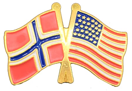 Pins - Norge - USA