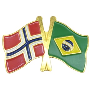 Pins - Norge - Brasil