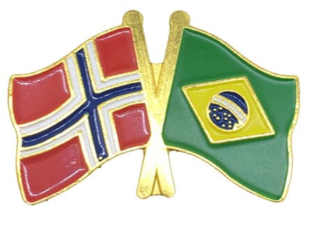 Pins - Norge - Brasil