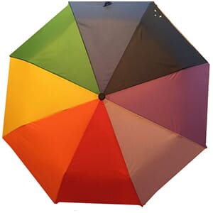 Paraply - Regnbue kort