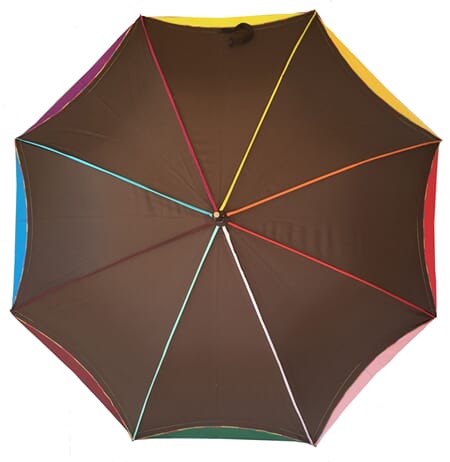 Paraply - Regnbue 6 farger