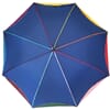 Paraply Regnbue mellomblå 6 farg